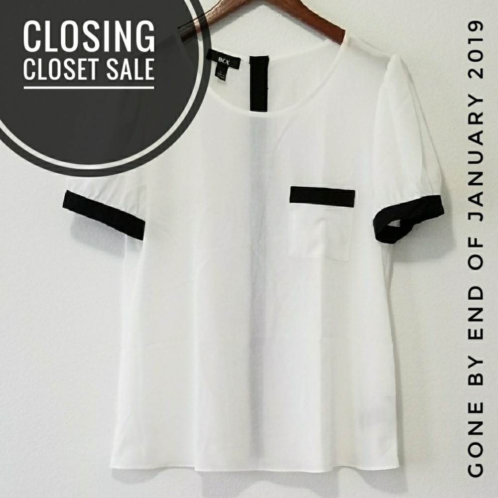 ❌ White & Black Trim Top
